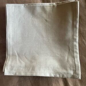 Crate&Barrel Herringbone Dinner Napkins, Set of 14